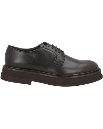 Doucal's Dark Lace-Up Shoes Leather - Brown