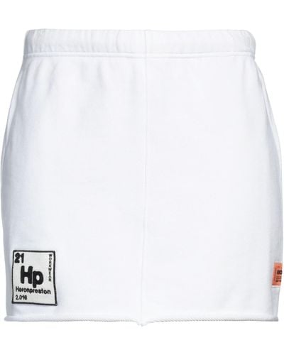 Heron Preston Mini Skirt - White