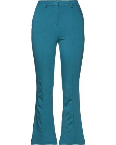 ViCOLO Cropped Trousers - Blue
