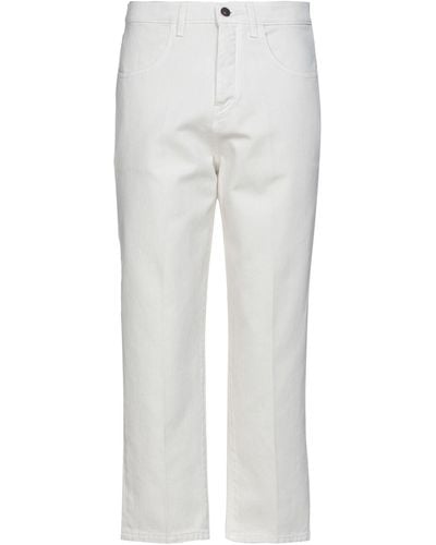 Bonheur Pantaloni Jeans - Bianco