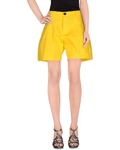 DSquared² Denim Shorts - Yellow