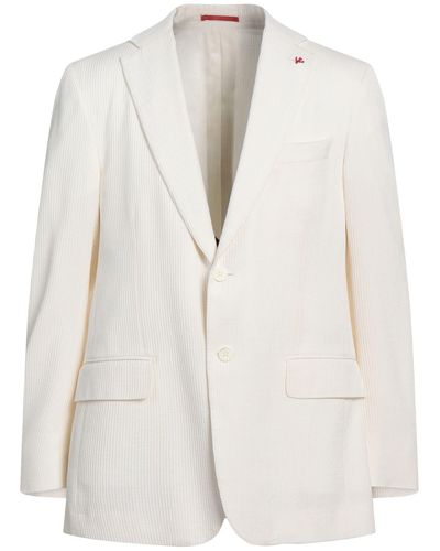 Isaia Suit Jacket - White