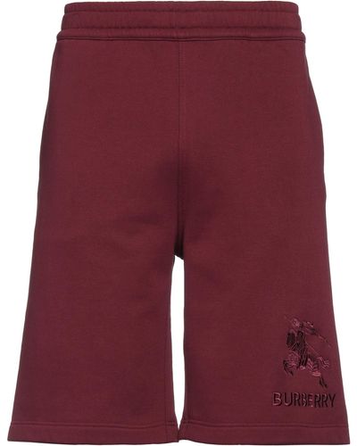 Burberry Shorts E Bermuda - Rosso