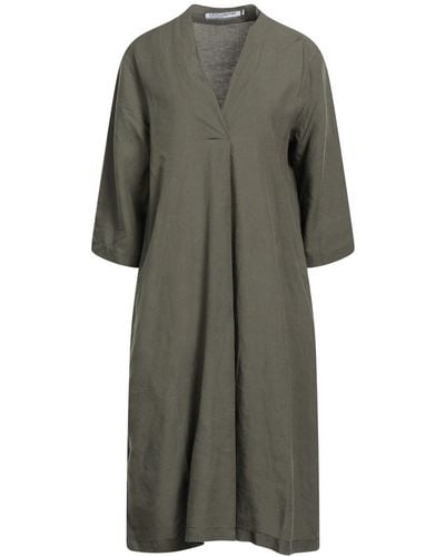 European Culture Midi Dress - Gray