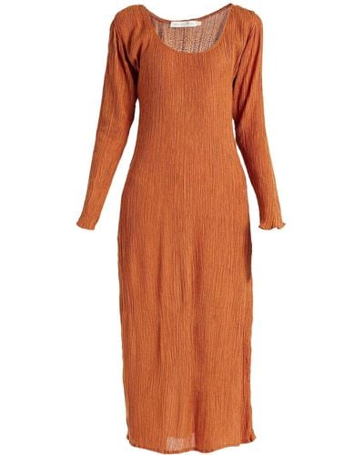 Savannah Morrow Midi Dress - Orange