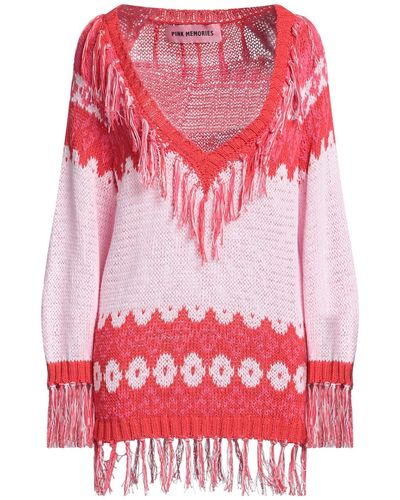 Pink Memories Sweater - Red