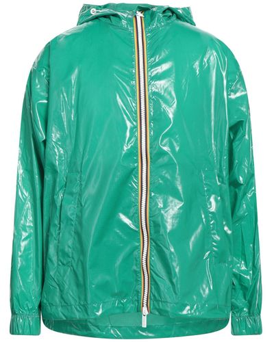 K-Way Overcoat & Trench Coat - Green