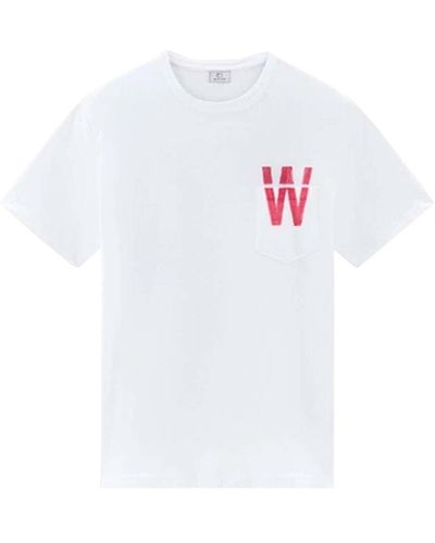 Woolrich T-shirts - Weiß