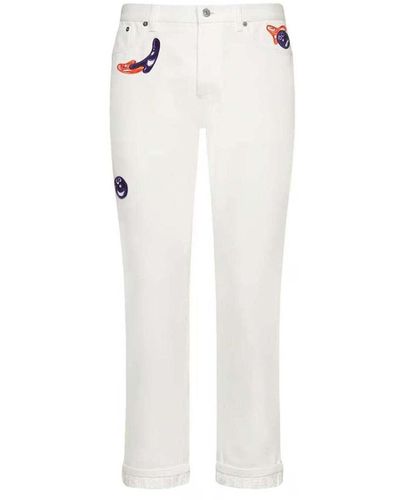 Dior Pantaloni Jeans - Bianco