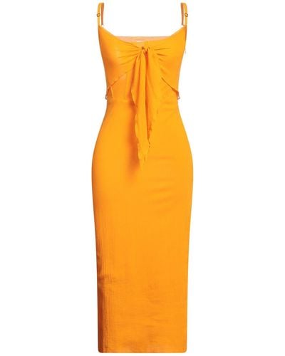 Patou Midi Dress - Orange