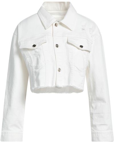 Blugirl Blumarine Denim Outerwear - White