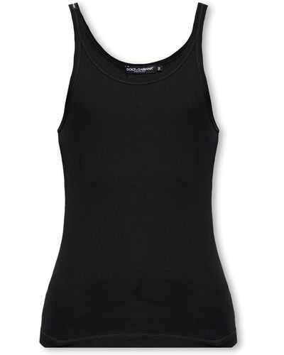 Dolce & Gabbana Camiseta de tirantes - Negro