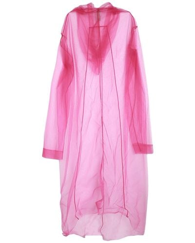 Rick Owens Fuchsia Maxi Dress Polyamide - Pink