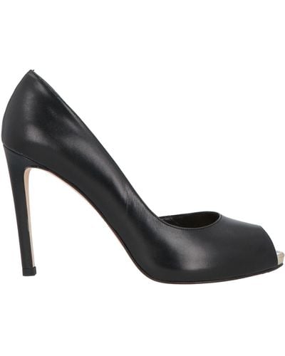 Chantal Court Shoes Kidskin - Black