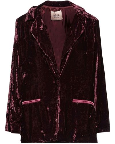 MÊME ROAD Suit Jacket - Purple