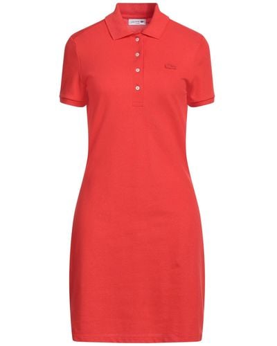 Lacoste Robe courte - Rouge
