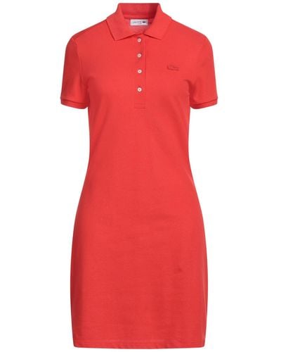 Lacoste Minivestido - Rojo