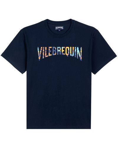 Vilebrequin T-shirt in cotone biologico Tareck - Blu