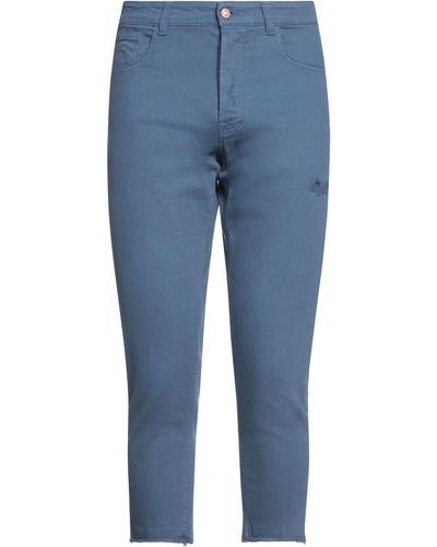 Officina 36 Cropped Jeans - Blau