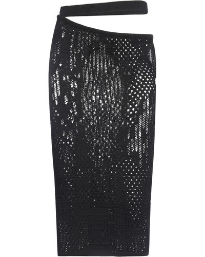 Roberta Einer Midi Skirt Cotton, Polyester - Black