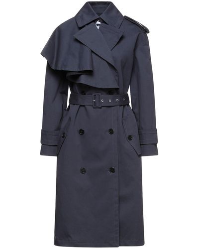 MSGM Overcoat & Trench Coat - Blue