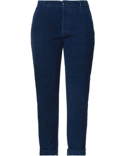 Care Label Trousers - Blue