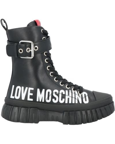Love Moschino Botines de caña alta - Negro
