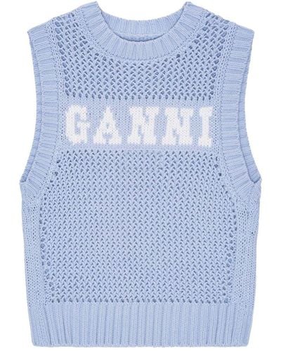 Ganni Pullover - Azul