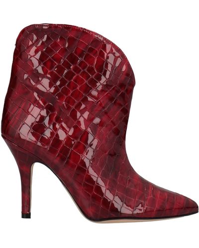 Paris Texas Ankle Boots - Red