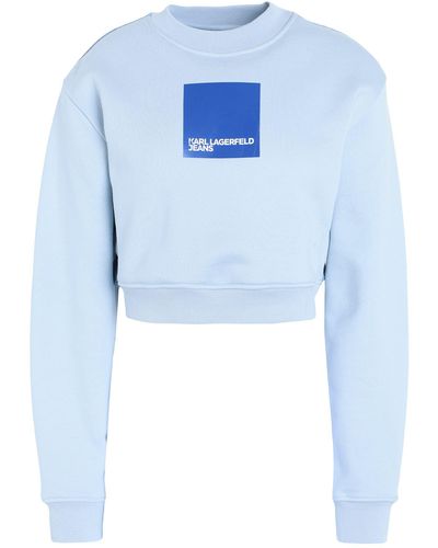 Karl Lagerfeld Sweatshirt mit Logo - Blau