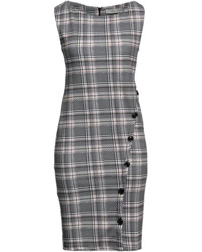 Boutique De La Femme Mini Dress - Gray