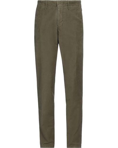 Incotex Military Trousers Cotton, Elastane - Green