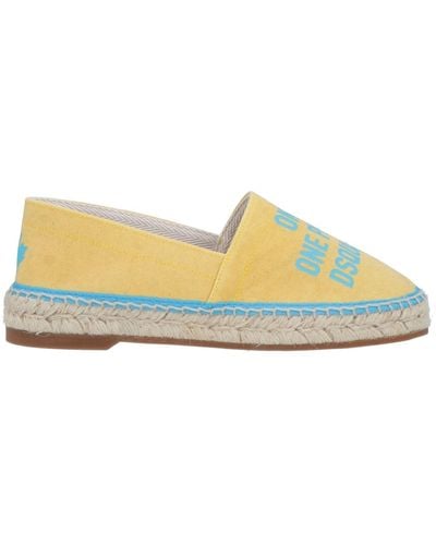 DSquared² Espadrilles à logo imprimé - Jaune