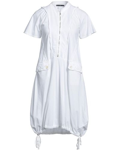 High Midi-Kleid - Weiß