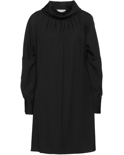 Le Sarte Pettegole Mini Dress Polyester, Wool, Elastane - Black