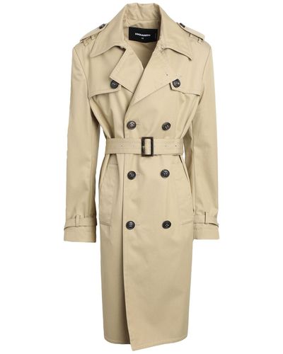 DSquared² Overcoat & Trench Coat - Natural