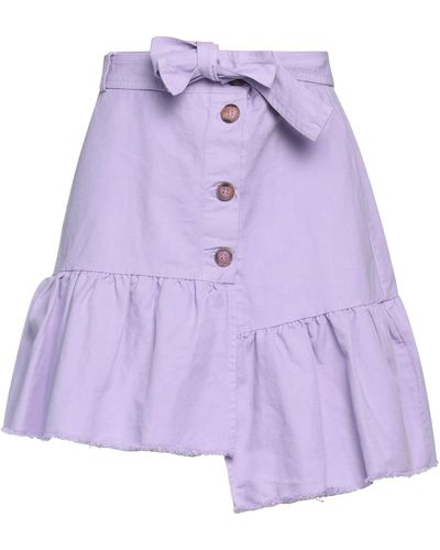 Kaos Mini Skirt - Purple