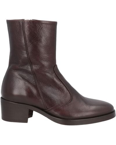Zadig & Voltaire Dark Ankle Boots Leather - Brown