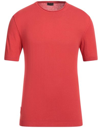 Blauer Pullover - Rot