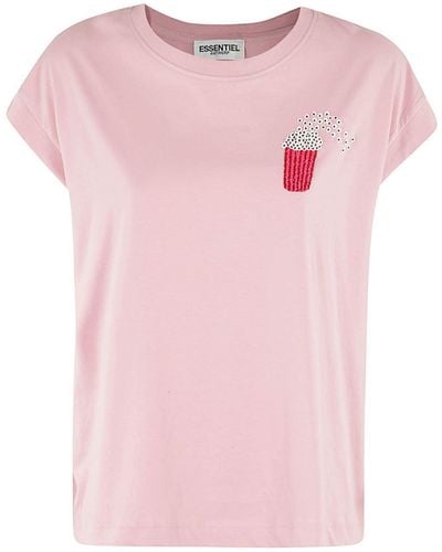 Essentiel Antwerp Camiseta - Rosa