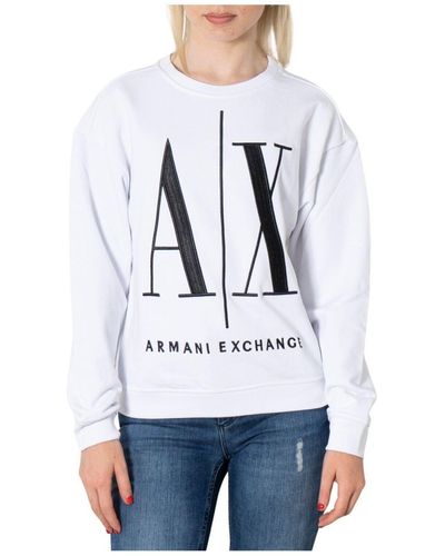 Armani Exchange Armani Austausch weiße Frauen Sweatshirts