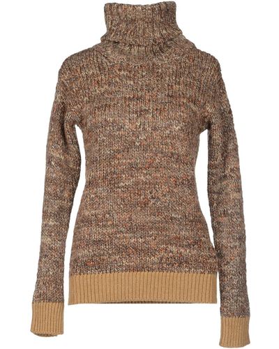 Alpha Massimo Rebecchi Long Sleeve Sweater Wool, Acrylic, Alpaca - Brown