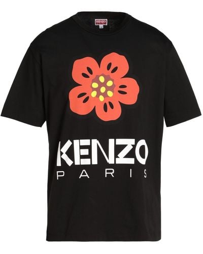 KENZO Klassisches T-Shirt "Boke Flower" - Schwarz