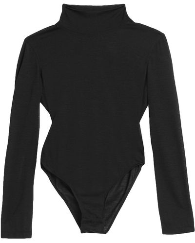 Ixos Bodysuit Lycra, Virgin Wool - Black