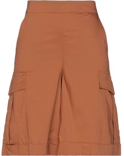 Liviana Conti Cropped Trousers - Brown