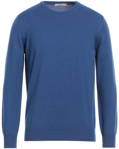Kangra Jumper Wool, Silk, Cashmere - Blue