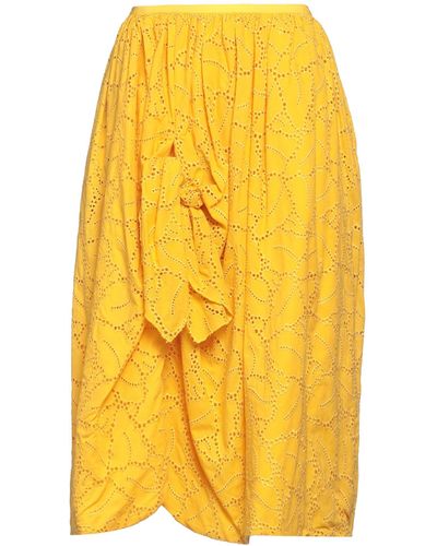 Brian Dales Midi Skirt - Yellow