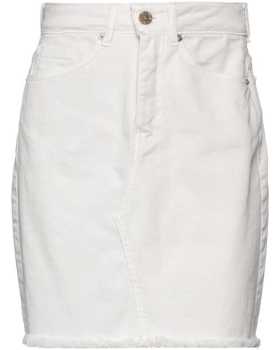 KLIXS Denim Skirt - White
