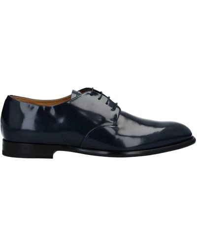 Fabi Midnight Lace-Up Shoes Soft Leather - Blue