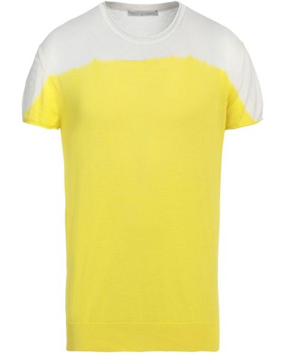 Grey Daniele Alessandrini Daniele Alessandrini Sweater Cotton - Yellow